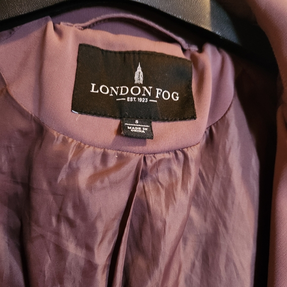 London Fog Women's Mauve Trench Coat - Picture 3 of 3